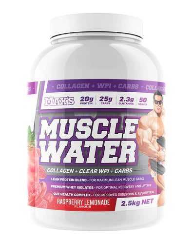 Max's Muscle Water Collagen + Clear WPI + Carbs