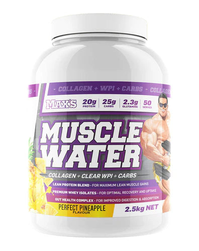 Max's Muscle Water Collagen + Clear WPI + Carbs