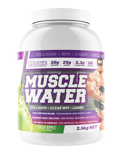 Max's Muscle Water Collagen + Clear WPI + Carbs