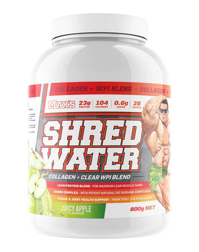 Max's Shred Water Collagen + Clear WPI Blend