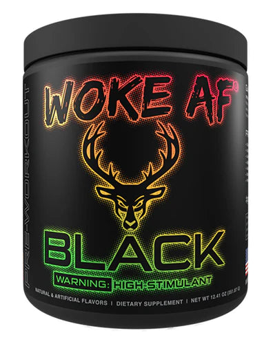 Bucked Up Woke AF Black High Stim Pre-Workout Island Fusion