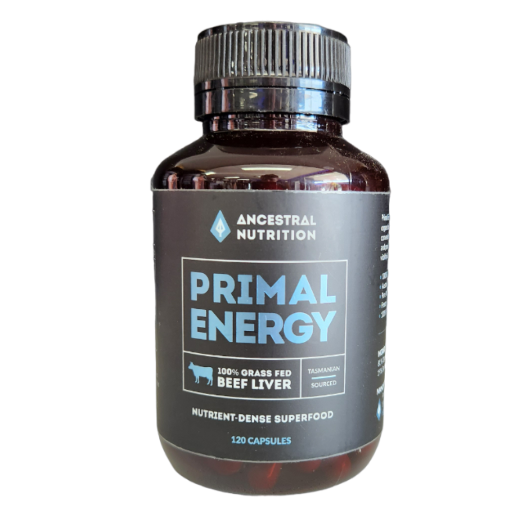 Ancestral Nutrition Primal Energy Beef Liver Capsules 100% Grass Fed