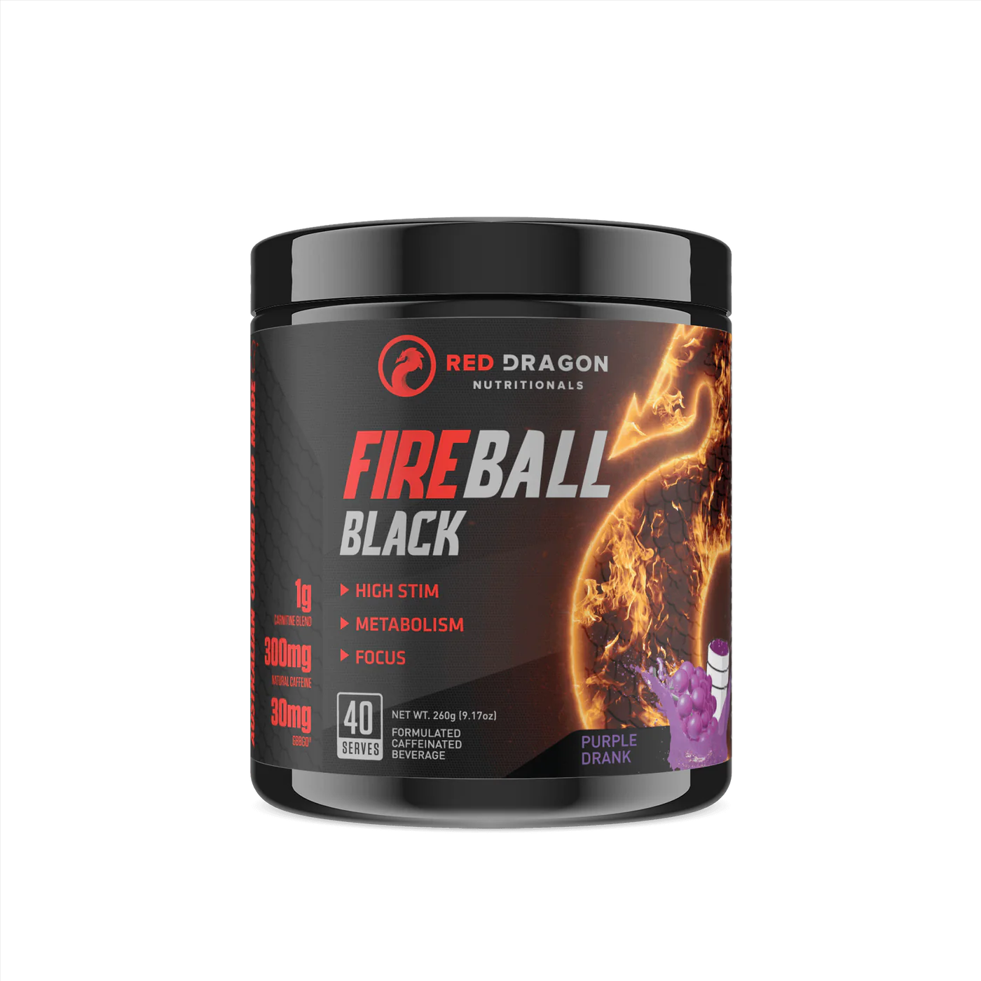 Red Dragon Nutritionals Fireball Black Fat Burner