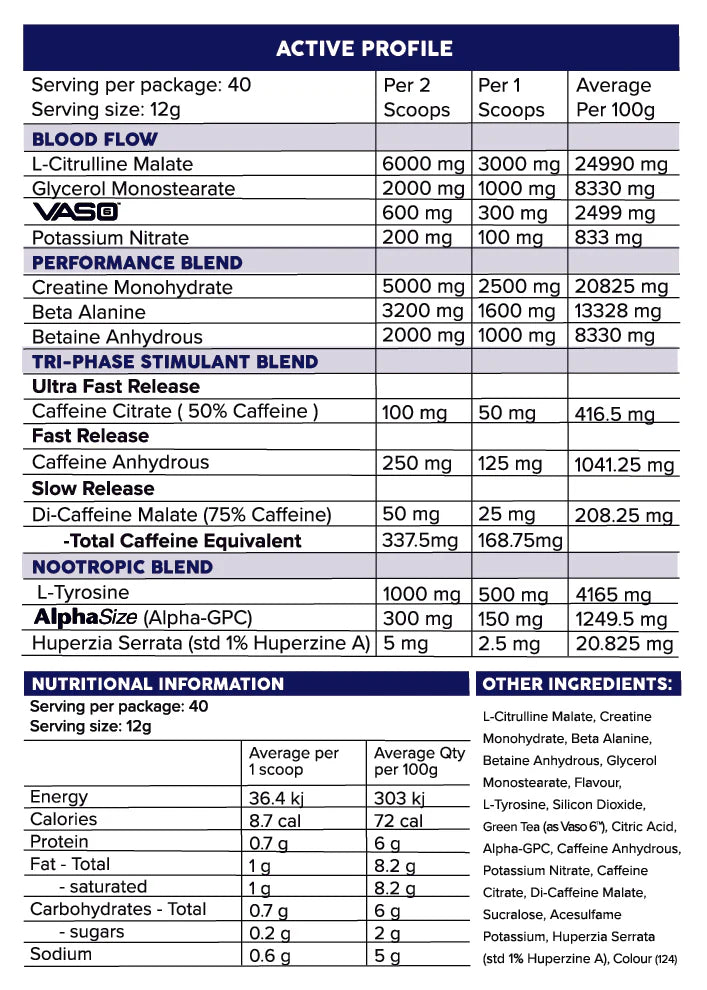 Primabolics GRIND NRG Pre Workout