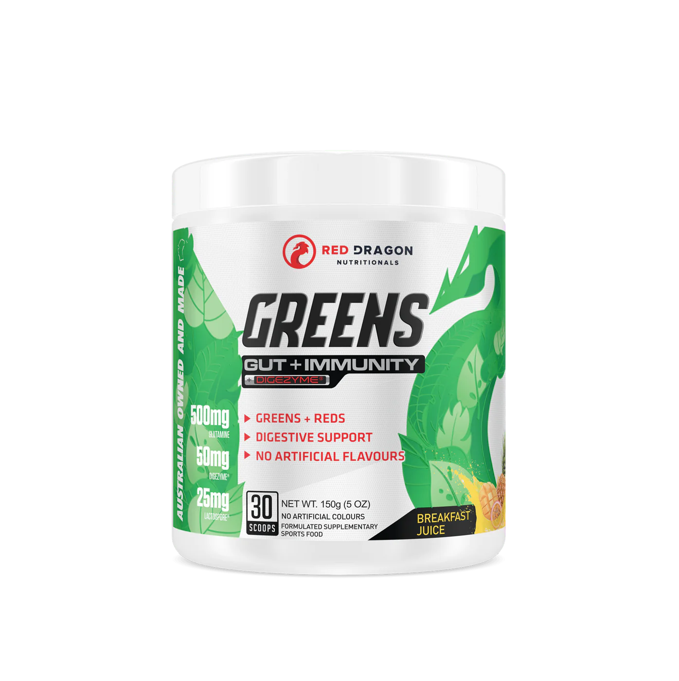 Red Dragon Nutritionals Greens Gut + Immunity Support