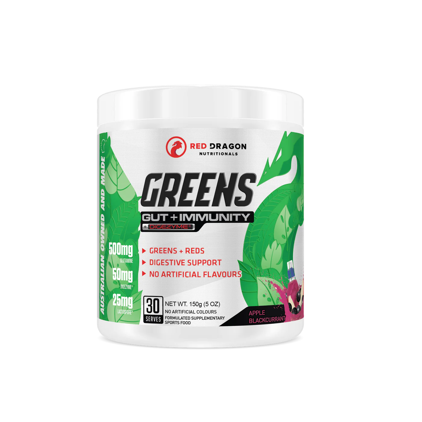 Red Dragon Nutritionals Greens Gut + Immunity Support