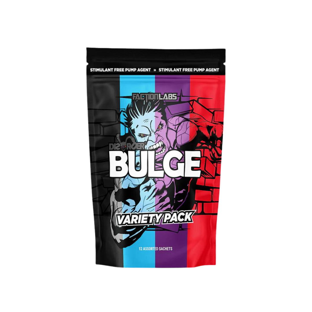 Faction Labs BULGE Variety Pack 12 Sachets