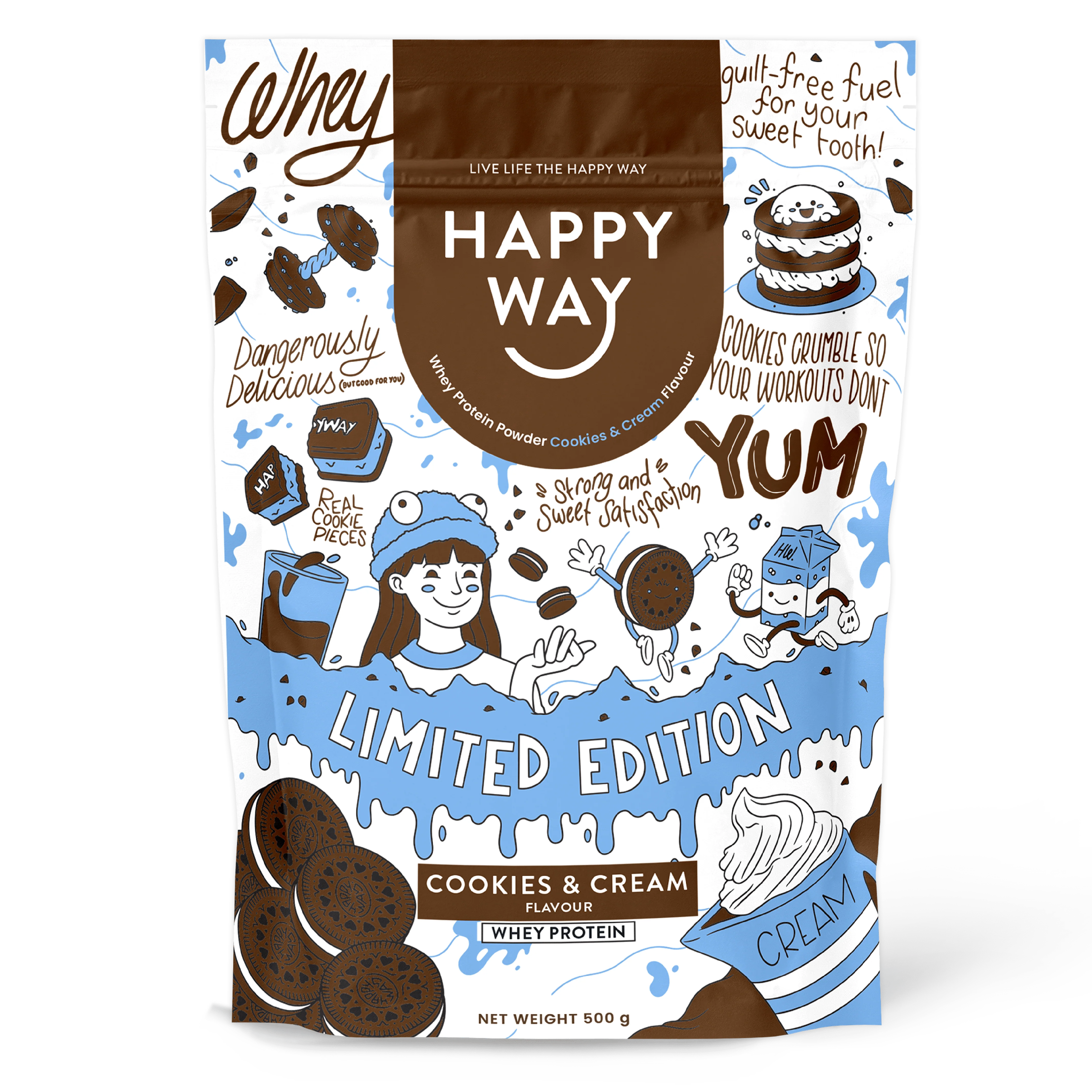 HAPPY WAY Cookies & Cream 500g