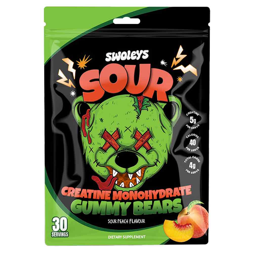 Swoleys Sour Creatine Monohydrate Gummy Bears