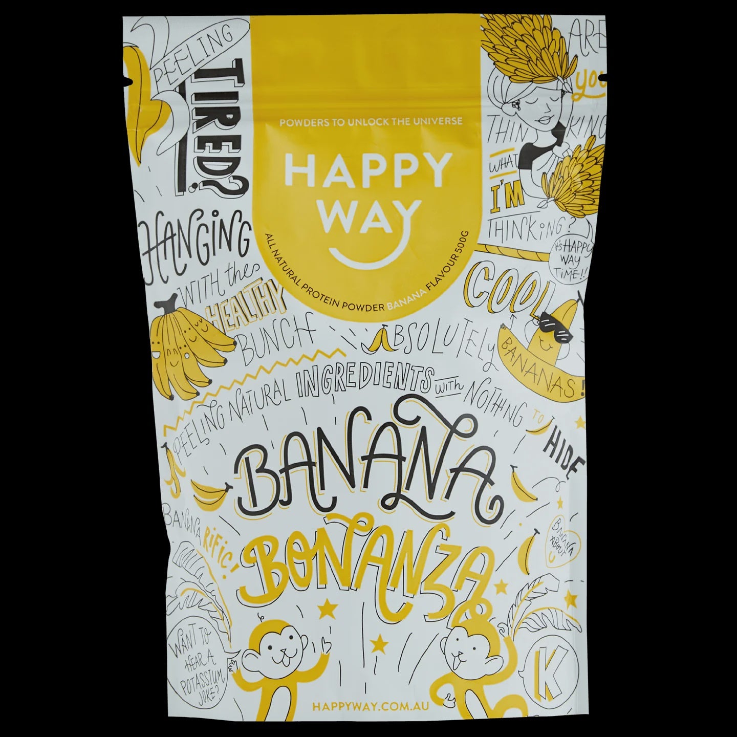 HAPPY WAY Banana Whey Protein Powder