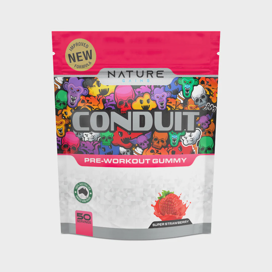 Natures Gains CONDUIT Pre-Workout Gummies 50 Serves