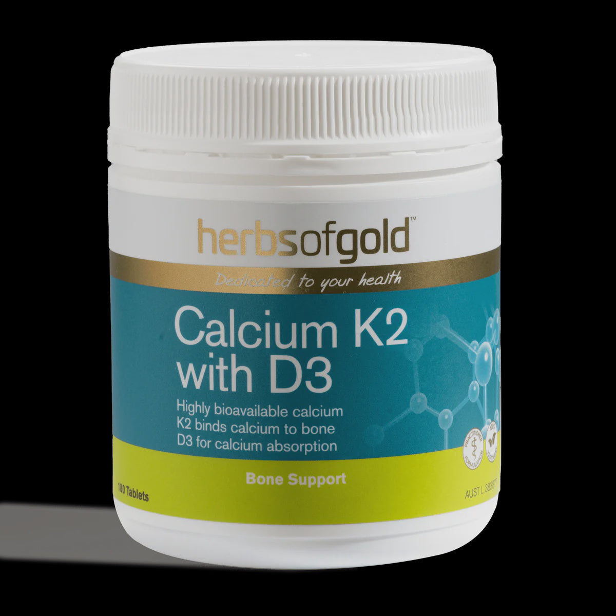 Herbs Of Gold Calcium K2 With D3