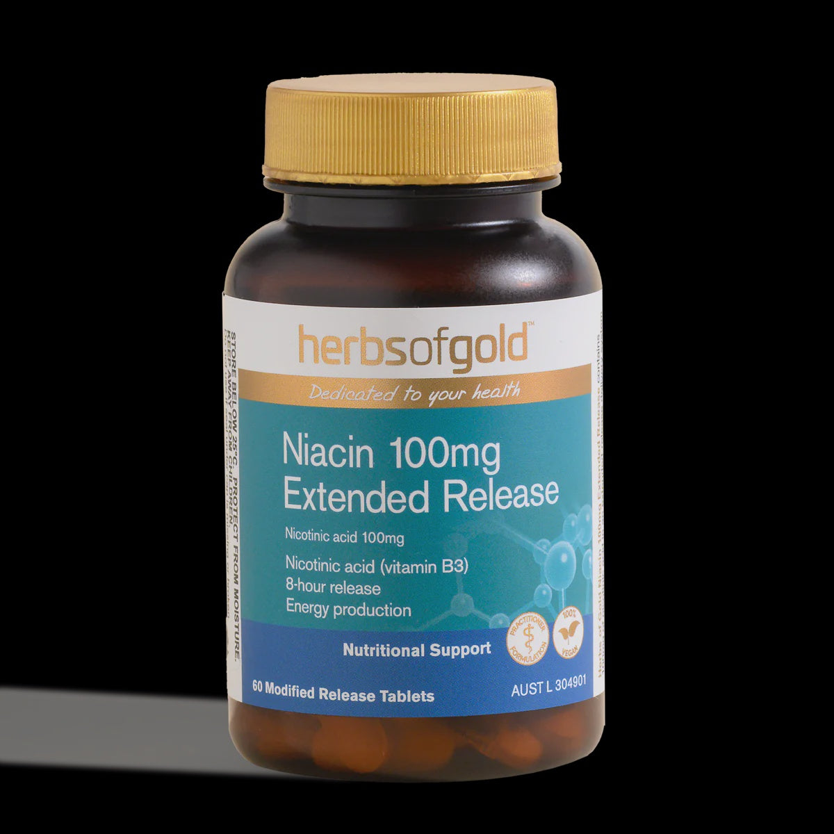 Herbs Of Gold Niacin 100mg Extended Release