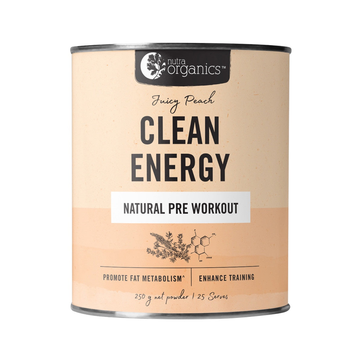 Nutra Organics Clean Energy Juicy Peach